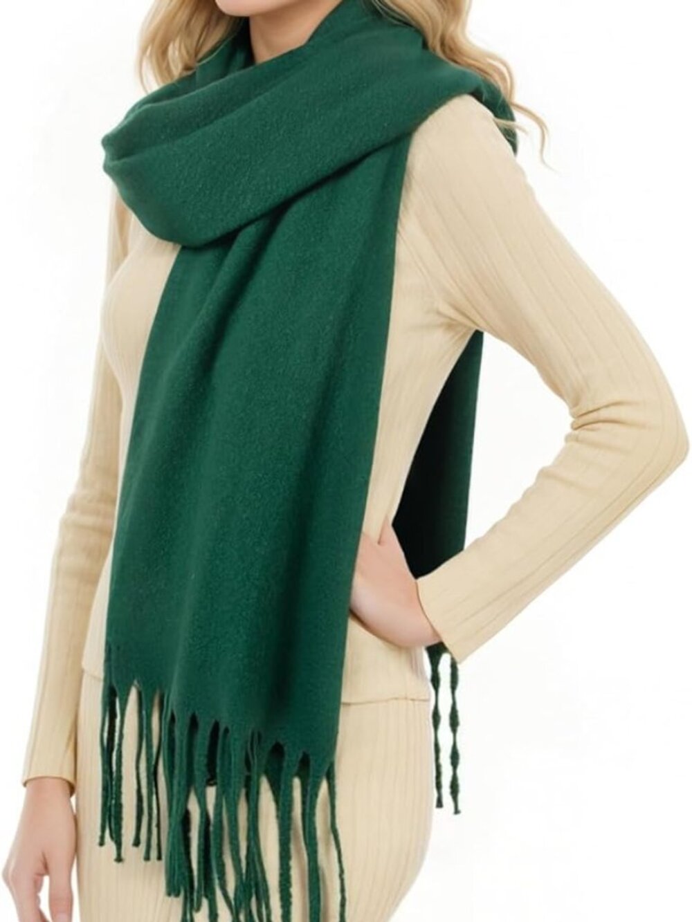 Women’s Chunky Oversized Winter Scarf Warm Soft Cozy Large Scarf Shawl Wrap